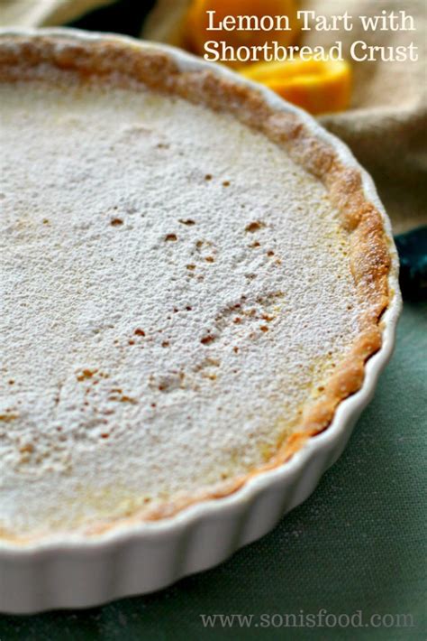 lemon-tart-with-shortbread-crust-sonis-food image