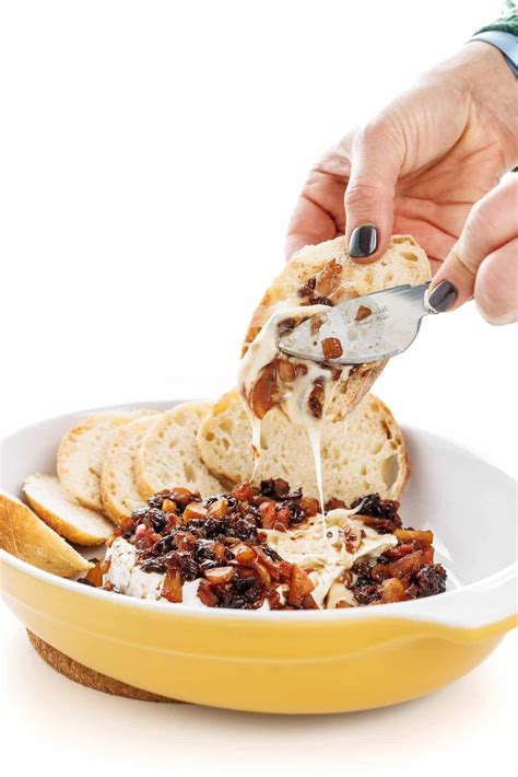 baked-brie-with-apple-cherry-compote-the-lemon image