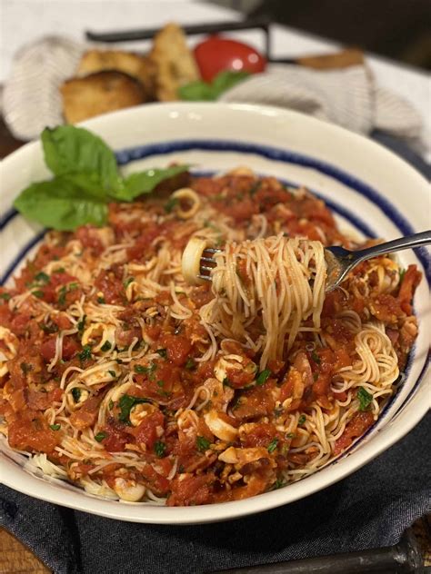 spicy-calamari-pasta-easy-recipe-seafood image