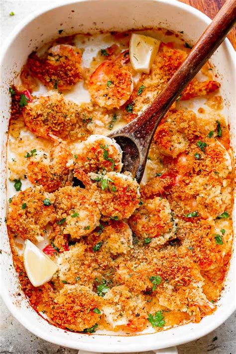 crispy-garlic-butter-shrimp-scampi-easy-baked-shrimp image