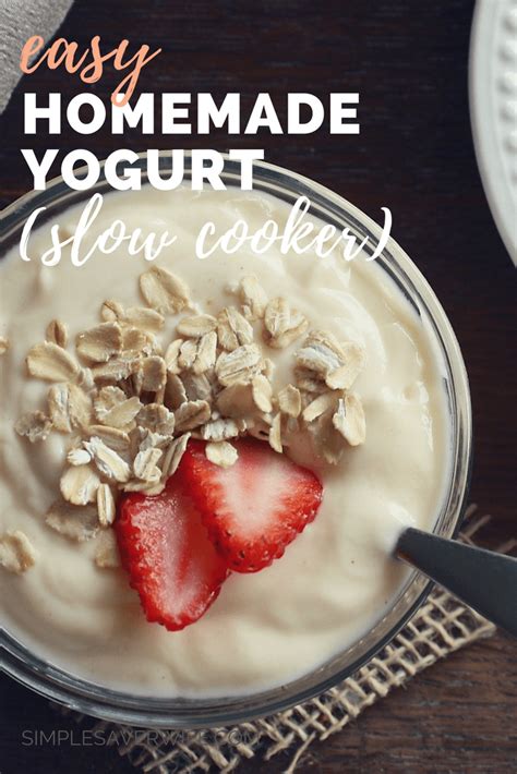 easy-homemade-yogurt-slow-cooker-simple-saver-wife image