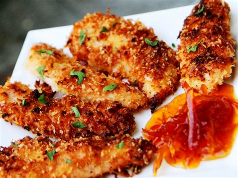 coconut-chicken-tenders-with-honey-marmalade image