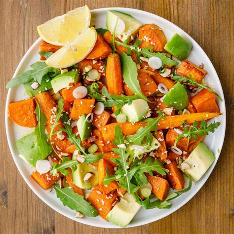 warm-moroccan-avocado-and-roasted-vegetable-salad image