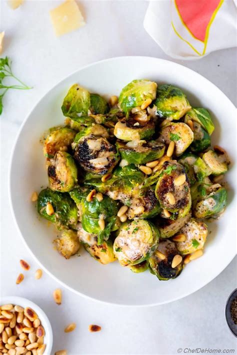 sauteed-brussel-sprouts-with-garlic-parmesan-sauce image