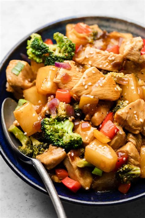 healthy-pineapple-chicken-stir-fry-erin-lives-whole image