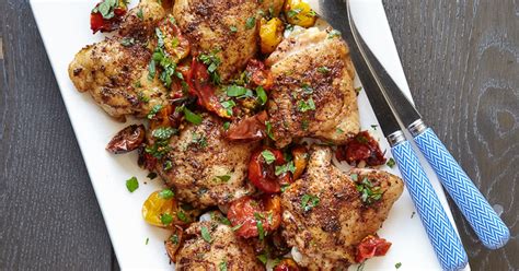 best-spicy-roasted-chicken-thighs-recipe-the-yellow image