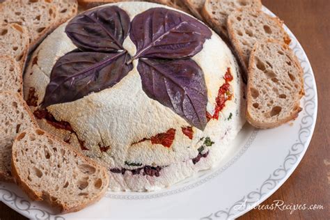 cheese-torta-with-basil-olives-and-sundried-tomatoes image