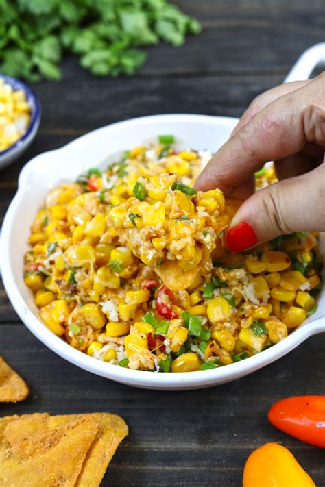 corn-dip-recipe-creamy-corn-salad-fun-food-frolic image