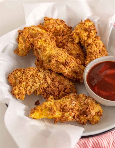 how-to-make-homemade-chicken-strips-in-the-air-fryer image