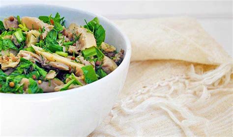 pickled-oyster-mushroom-salad-recipe-gourmandelle image