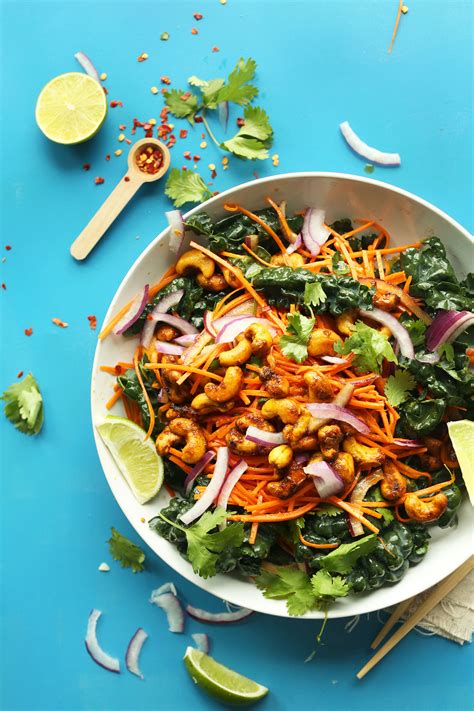 thai-carrot-salad-with-curried-cashews-minimalist image