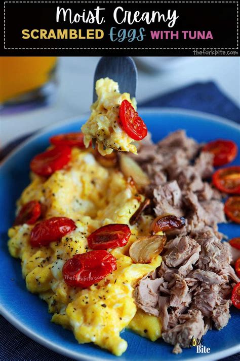 creamy-moist-scrambled-eggs-with-tuna-the-fork-bite image