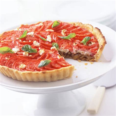tomato-goat-cheese-and-onion-tart-recipe-epicurious image