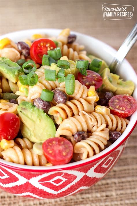 southwest-pasta-salad-with-the-best-creamy-bbq-dressing image