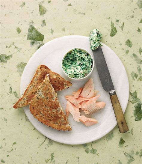 hot-smoked-trout-and-herb-butter-recipe-delicious image