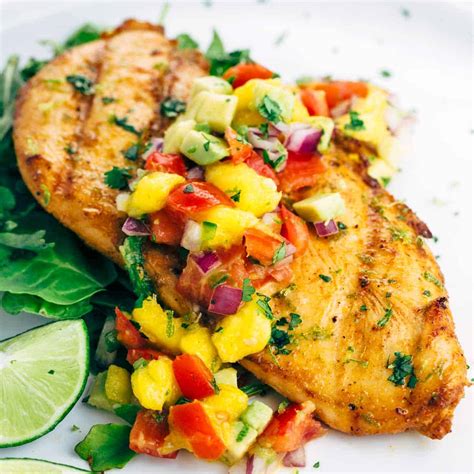 tequila-lime-chicken-with-mango-salsa-jessica-gavin image