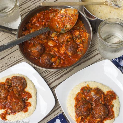 italian-sausage-meatballs-puttanesca-sauce image