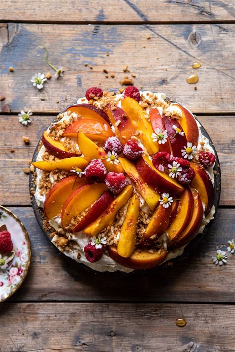 peaches-and-cream-pretzel-pie-half-baked-harvest image