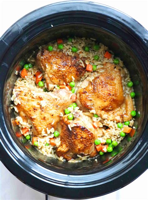 crockpot-chicken-and-rice-the-anthony-kitchen image