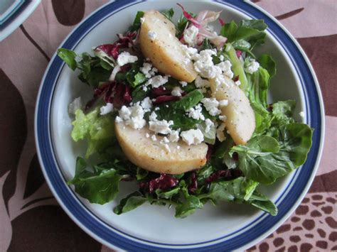 bitter-green-salad-with-roasted-pears-onolish image