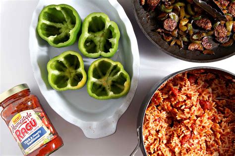 easy-italian-stuffed-peppers-with-pasta-and-peppers image