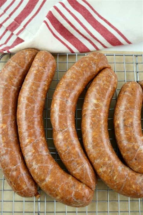 homemade-linguica-portuguese-smoked-sausage image