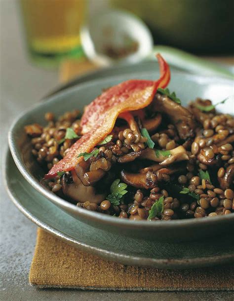 sauted-bacon-mushrooms-and-lentils-leites-culinaria image