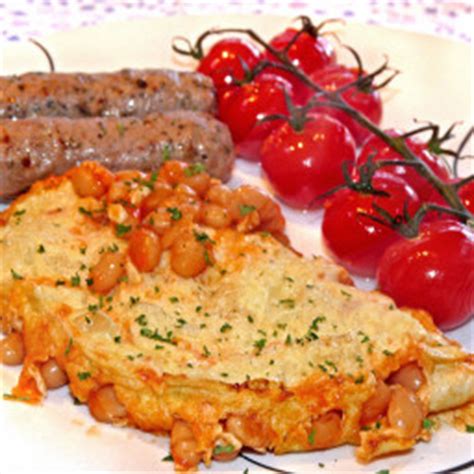 baked-bean-omelette-bigoven image
