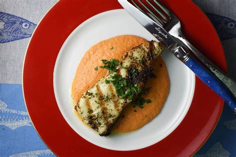 grilled-sea-bass-with-romesco-sauce-perfectly-provence image