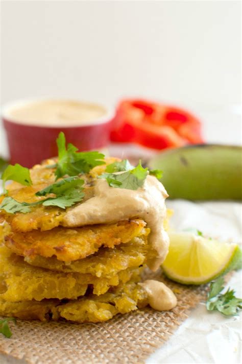 tostones-with-red-pepper-dip-the-organic-dietitian image