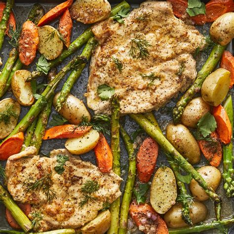 one-pan-chicken-asparagus-bake-eatingwell image