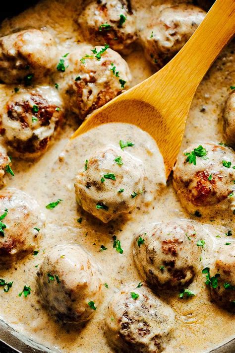creamy-chicken-meatballs-in-mushroom-sauce-ready-in-30 image