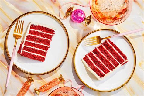 red-velvet-doberge-cake-with-cheesecake-custard image