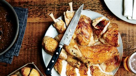 thyme-and-garlic-roast-chickens-recipe-bon-apptit image