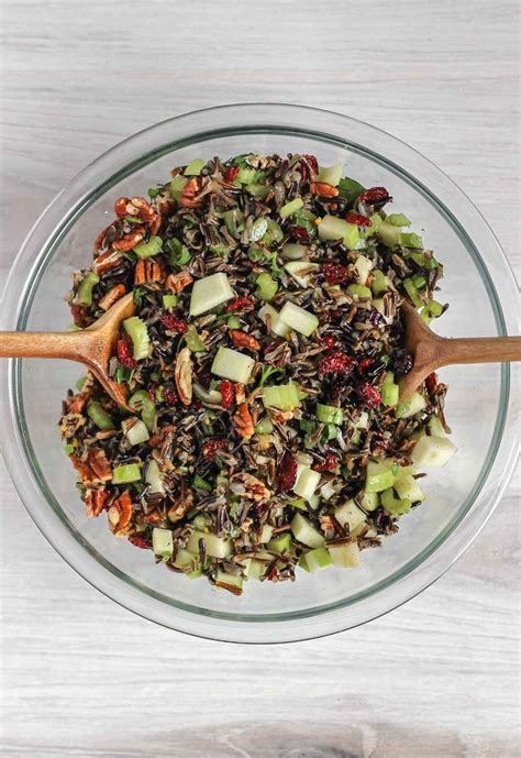 cold-wild-rice-salad-with-dried-cranberries-and-pecans image