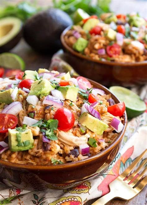 instant-pot-chicken-taco-bowls-simply-happy-foodie image