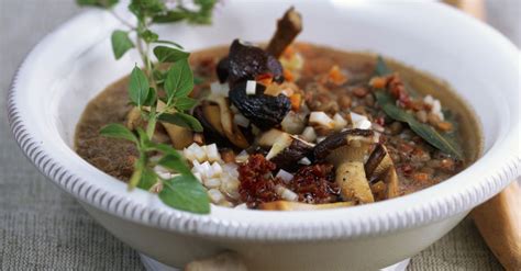 lentil-soup-with-shiitake-mushrooms-recipe-eat image