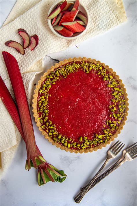delicious-rhubarb-cream-tart-bakes-by-brown-sugar image
