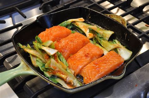 quick-and-easy-thai-chili-salmon-with-baby-bok-choy image