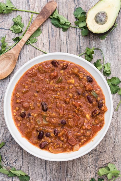 quick-red-lentil-chili-protein-packed-vegan-family image