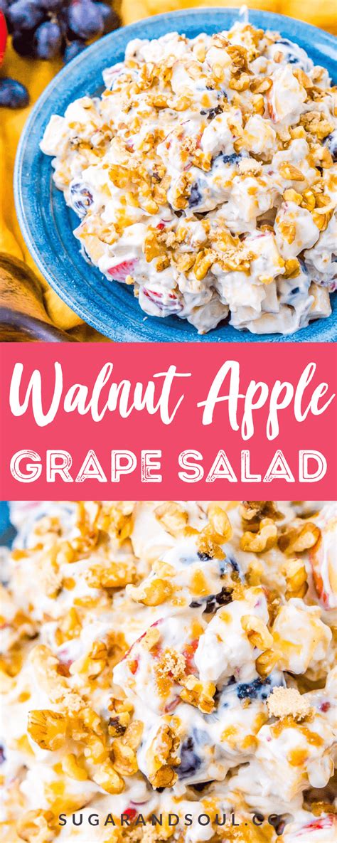 apple-grape-salad-recipe-no-cooking-required-sugar image