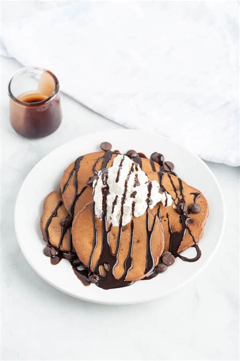 chocolate-chocolate-chip-pancakes-pancake image