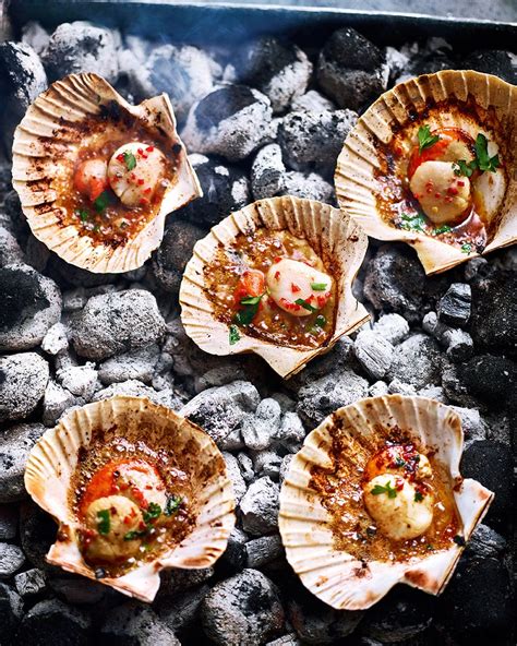 scallops-with-garlic-chilli-and-anchovy-butter image
