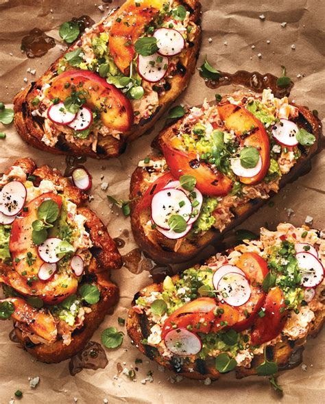 grilled-peach-toast-with-pimiento-cheese-cut-out image