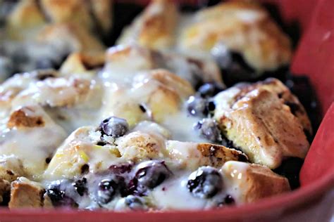 cinnamon-roll-casserole-with-blueberries-southern image