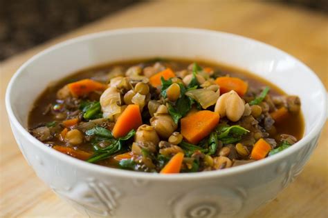 easy-lentil-chickpea-stew-recipe-the-watering-mouth image