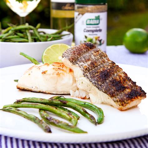 grilled-sea-bass-marinated-with-white-wine-and-herbs image