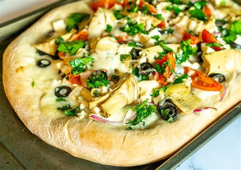 greek-pizza-from-scratch-in-30-minutes-babaganosh image