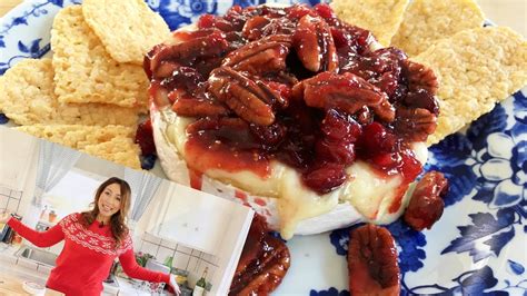 baked-camembert-or-brie-with-cranberries-pecans image