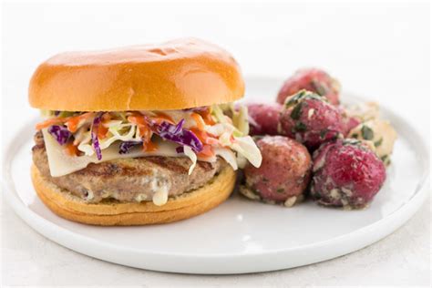 buffalo-blue-cheese-turkey-burger-with-ranch-slaw image